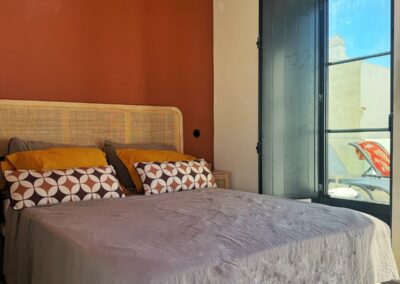 Terracota suite located on the terrasse of Casa Fuseta