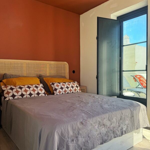 Terracota suite located on the terrasse of Casa Fuseta