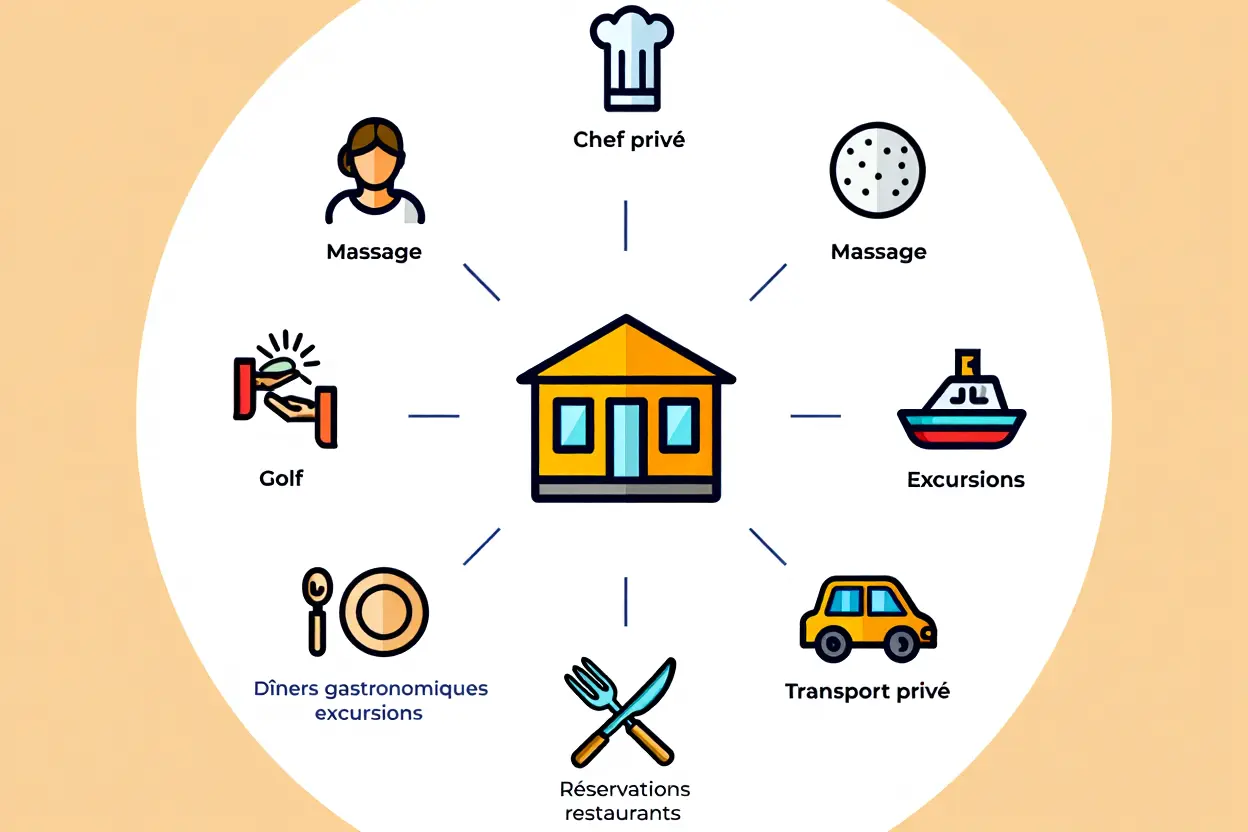 Services de conciergerie inclus dans votre villa